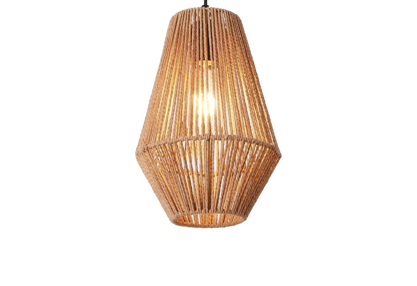 lux.pro Hängeleuchte Newtownabbey Beige Schwarz Seil - Bild 5