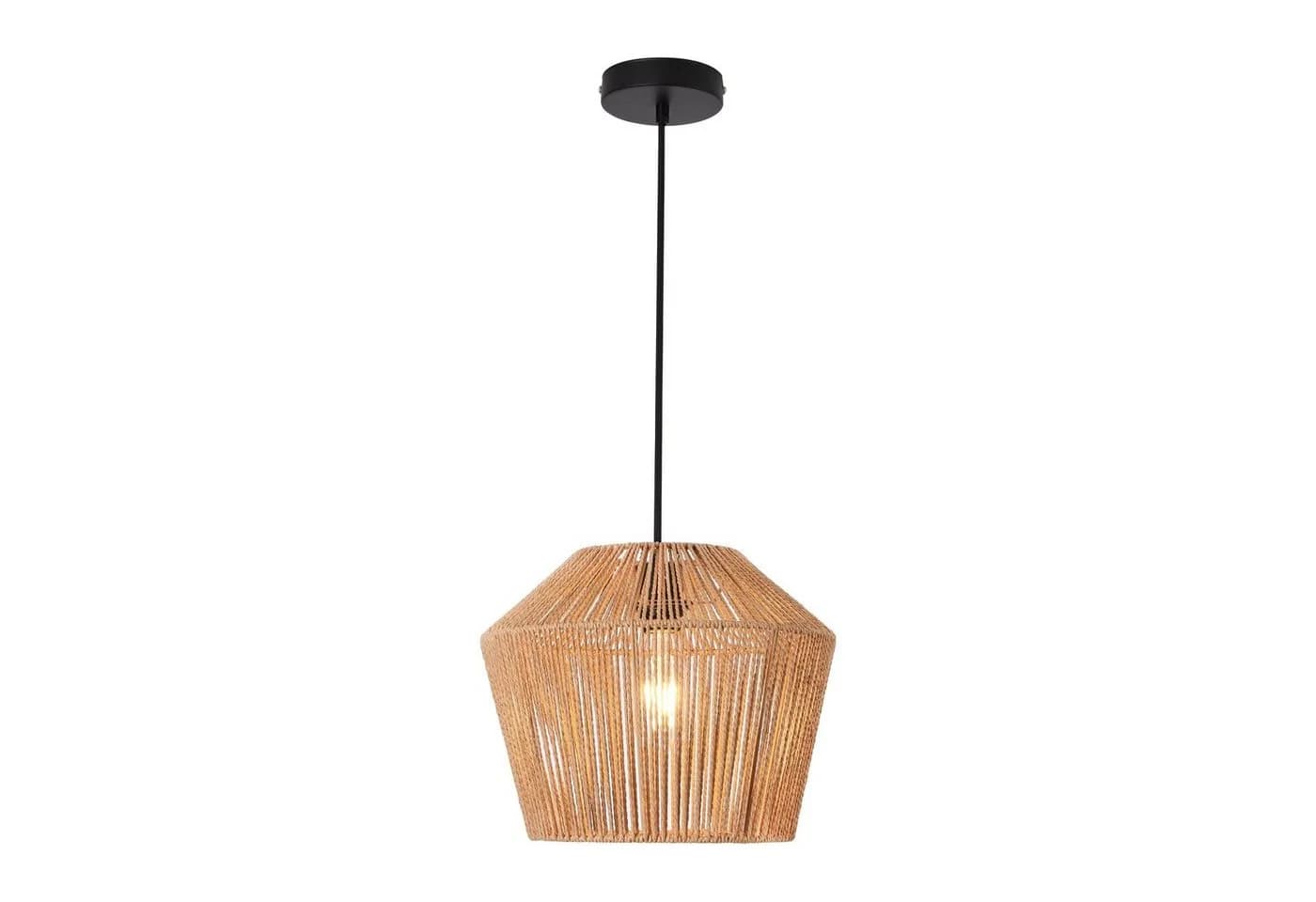 lux.pro Hängeleuchte Sela Schwarz/Beige Modern - Bild 3