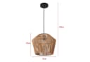 lux.pro Hängeleuchte Sela Schwarz/Beige Modern Bild 4