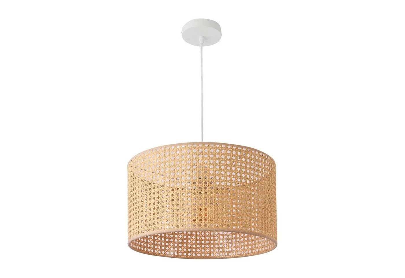 lux.pro Hängeleuchte Shrewsbury Pendelleuchte Rattan-Optik Beige Weiß - Bild 2