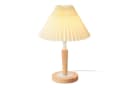 lux.pro Tischleuchte Sittingbourne Cremeweiß E14 Holz Metall Bild 3