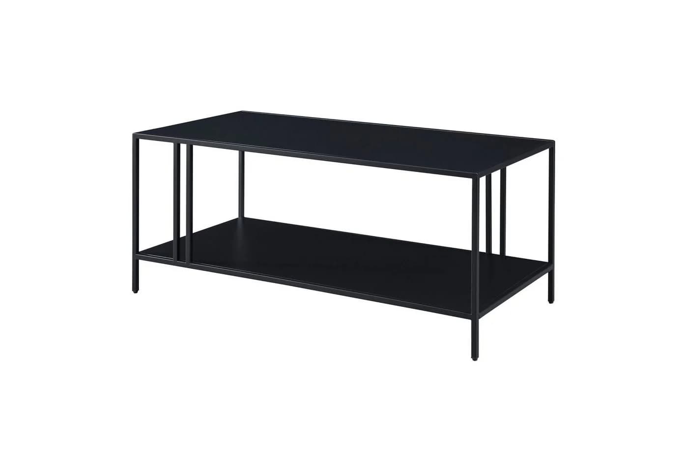 en.casa Couchtisch Kumlinge Schwarz Metall mit Ablage - Bild 2