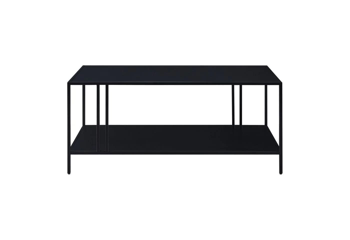 en.casa Couchtisch Kumlinge Schwarz Metall mit Ablage - Bild 4