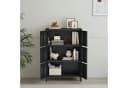 en.casa Mehrzweckschrank Hamina 6 Türen Schwarz Bild 3