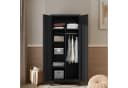 en.casa Kleiderschrank Hankasalmi Stahl Schwarz Bild 4