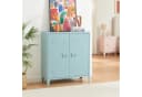en.casa Aktenschrank Oripää 2 Türen Stahl Graublau Bild 1