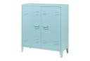 en.casa Aktenschrank Oripää 2 Türen Stahl Graublau Bild 2
