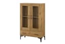 en.casa Vitrine Søndersø Wohnzimmerschrank Eichenoptik Bild 2
