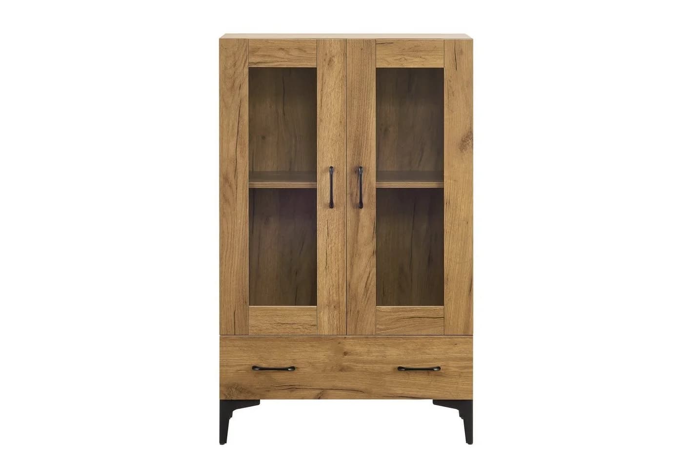 en.casa Vitrine Søndersø Wohnzimmerschrank Eichenoptik - Bild 5