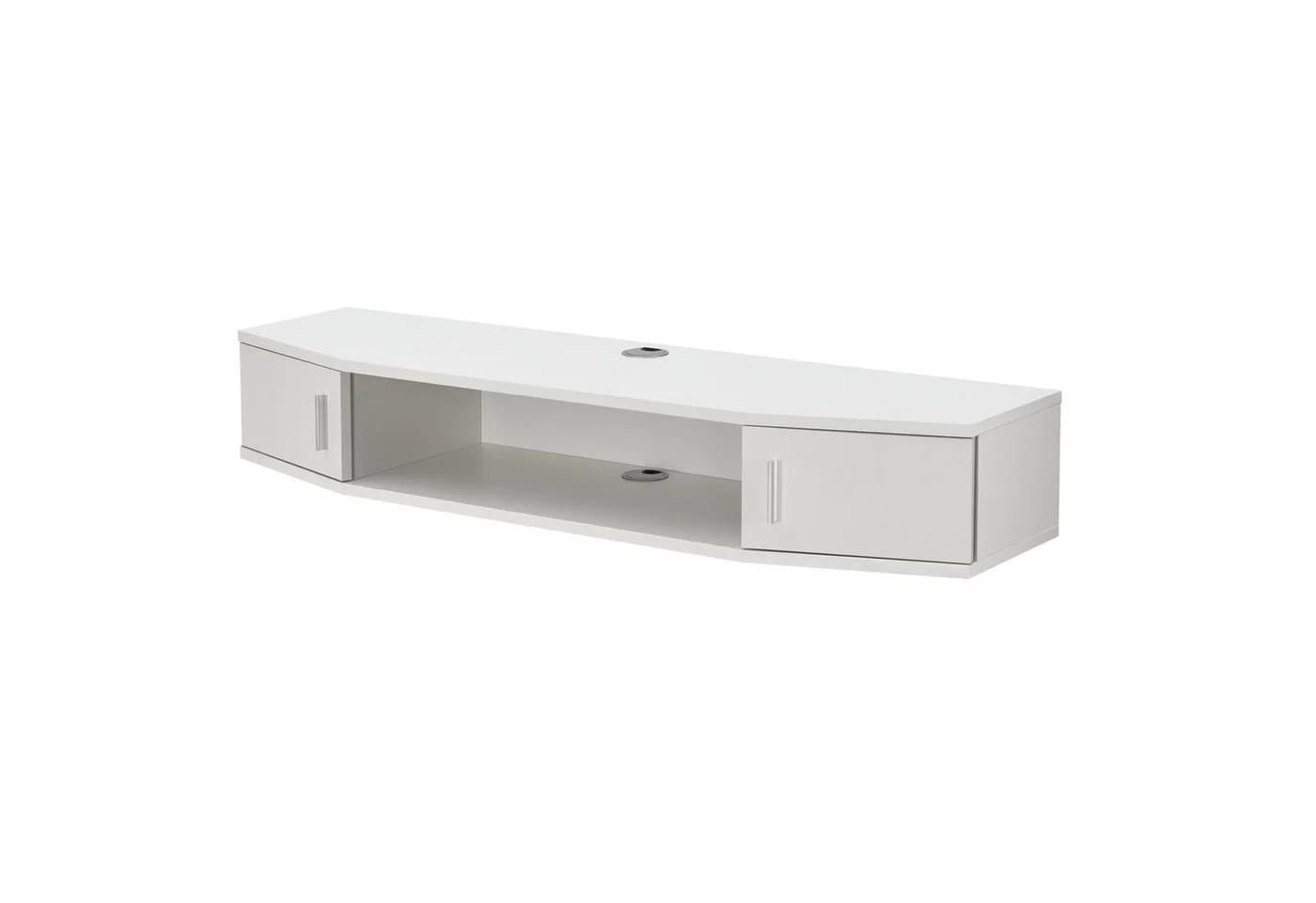 en.casa TV-Regal Tørring Weiß mit 2 Türen - Bild 2