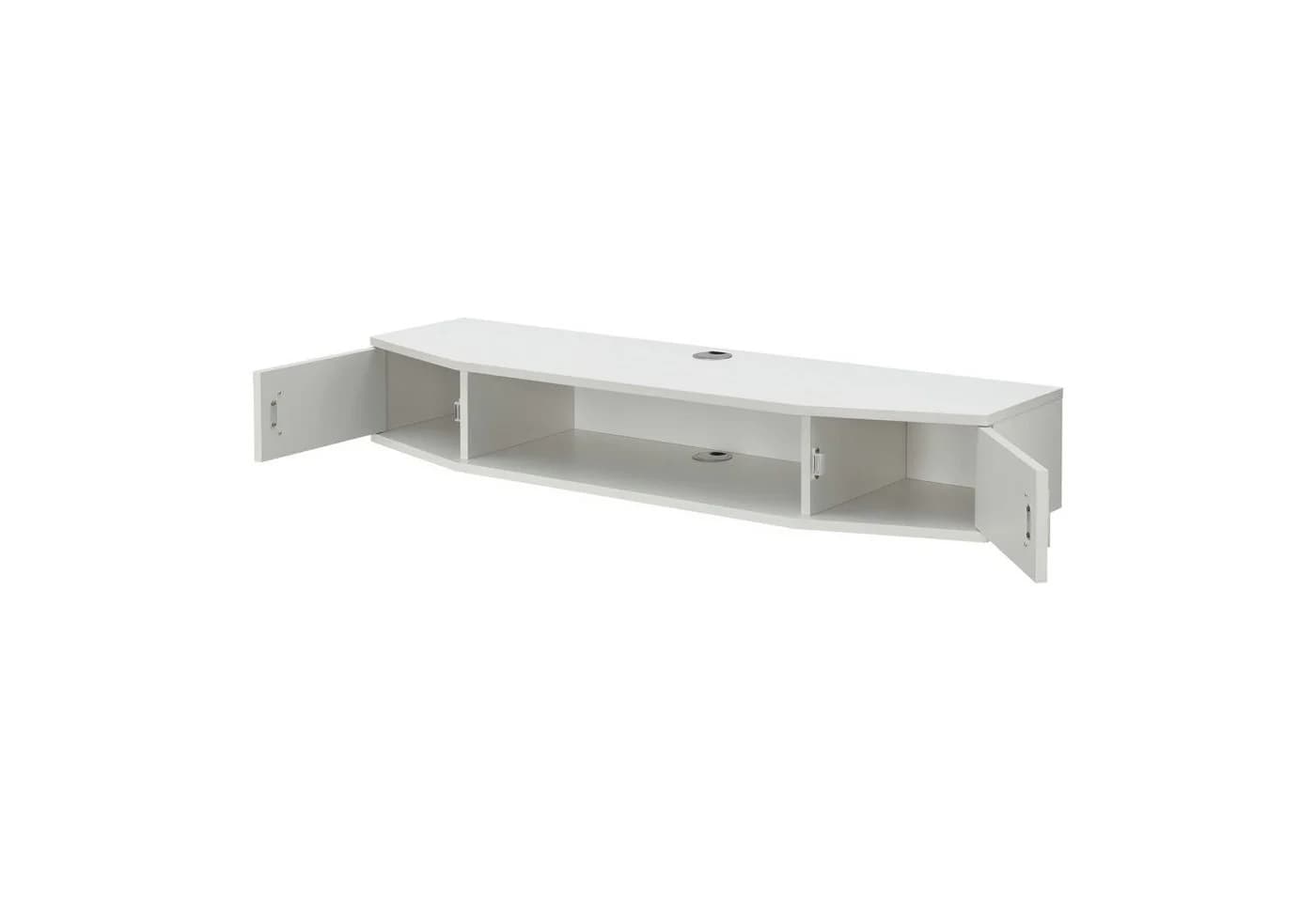 en.casa TV-Regal Tørring Weiß mit 2 Türen - Bild 4