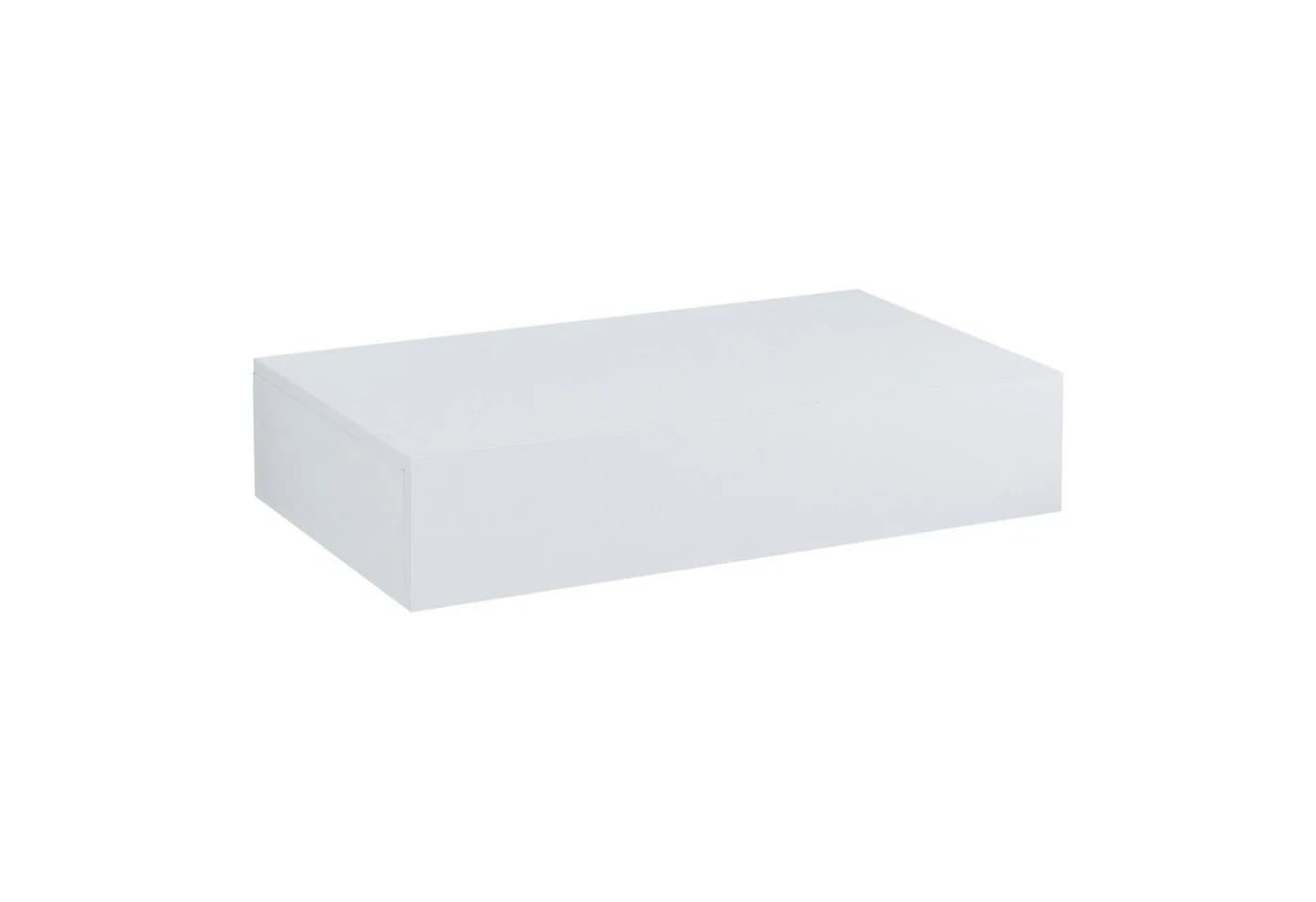 en.casa Wandregal Kärsämäki Weiß mit Schublade - Bild 2