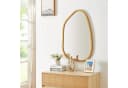 en.casa Wandspiegel Filiano Gold Asymmetrisch Bild 1