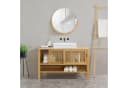 en.casa Waschbeckenunterschrank Hvaler Bambus Modern Bild 1