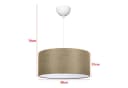 lux.pro Hängeleuchte Sutton Beige Stoff E27 Modern Bild 3
