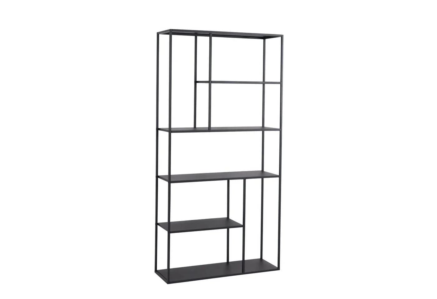 en.casa Standregal Vehmaa Schwarz 7 Fächer Modern - Bild 2