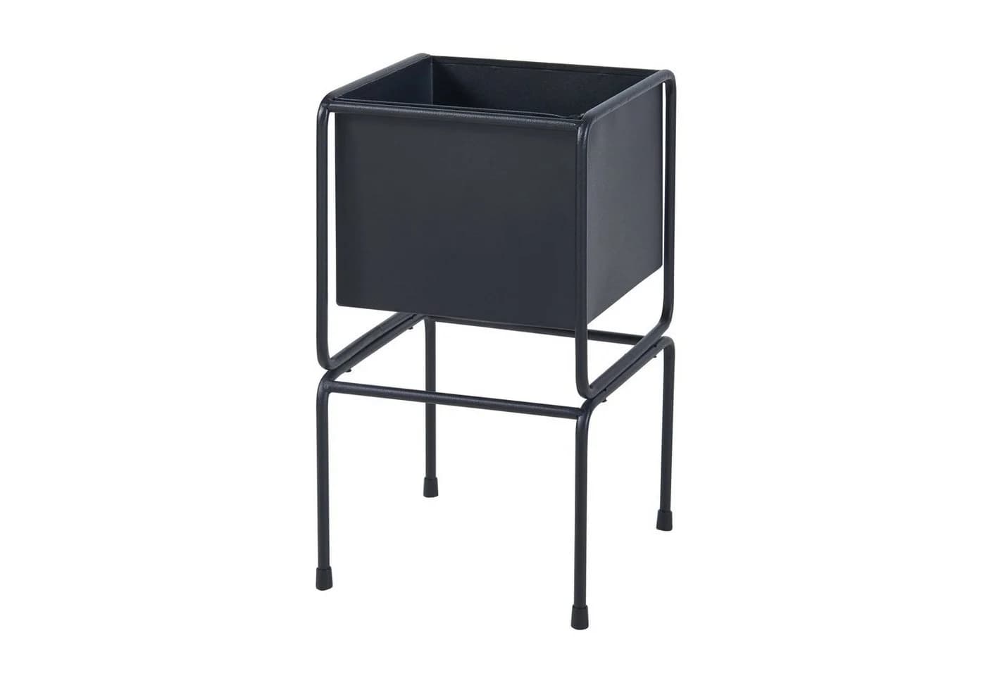 en.casa Blumenständer Sveio Schwarz Metall mit Pflanzkasten - Bild 2