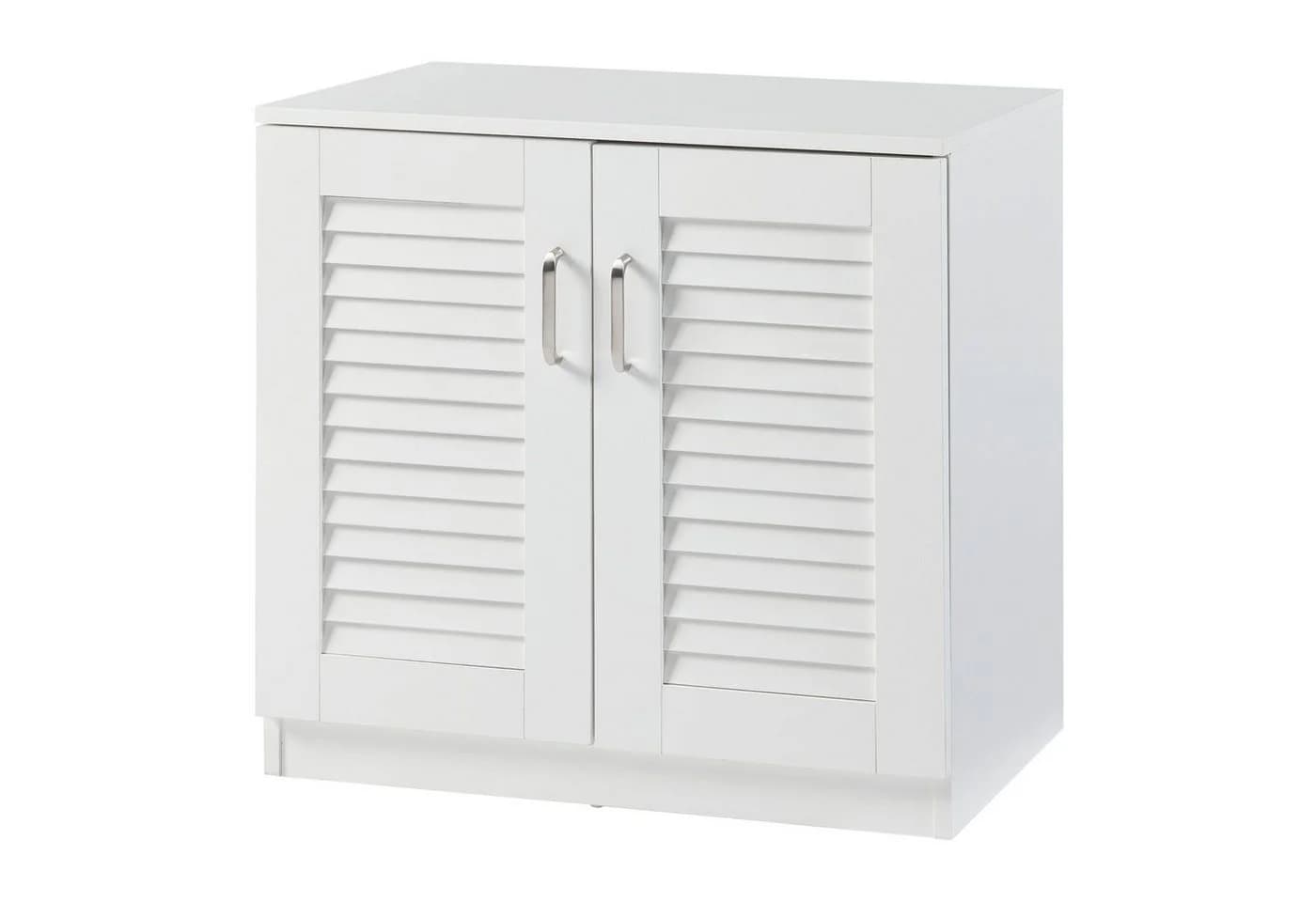 en.casa Schuhschrank Løten Weiß mit 2 Türen - Bild 3