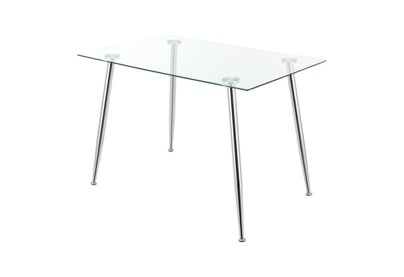 en.casa Esstisch Hyrynsalmi Glastisch Chrom - Bild 2