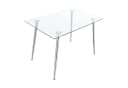 en.casa Esstisch Hyrynsalmi Glastisch Chrom Bild 4