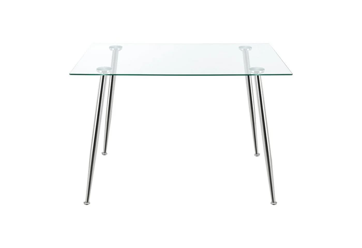 en.casa Esstisch Hyrynsalmi Glastisch Chrom - Bild 5