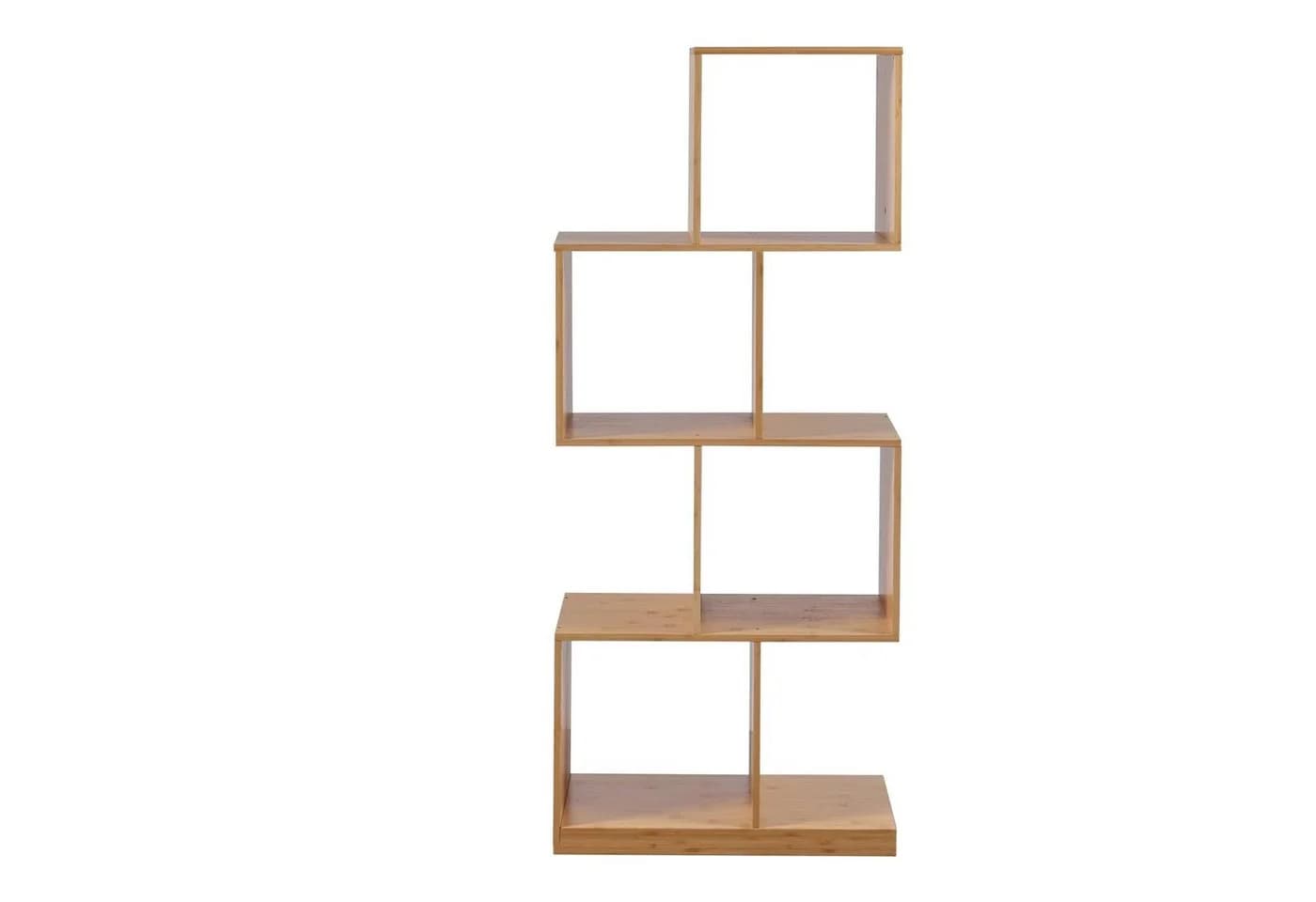 en.casa Bücherregal Gullspång Bambus 4 Fächer Natur - Bild 4