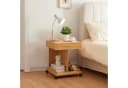 en.casa Beistelltisch Bambus Beige mit Schublade Bild 1
