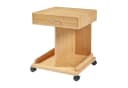 en.casa Beistelltisch Bambus Beige mit Schublade Bild 2