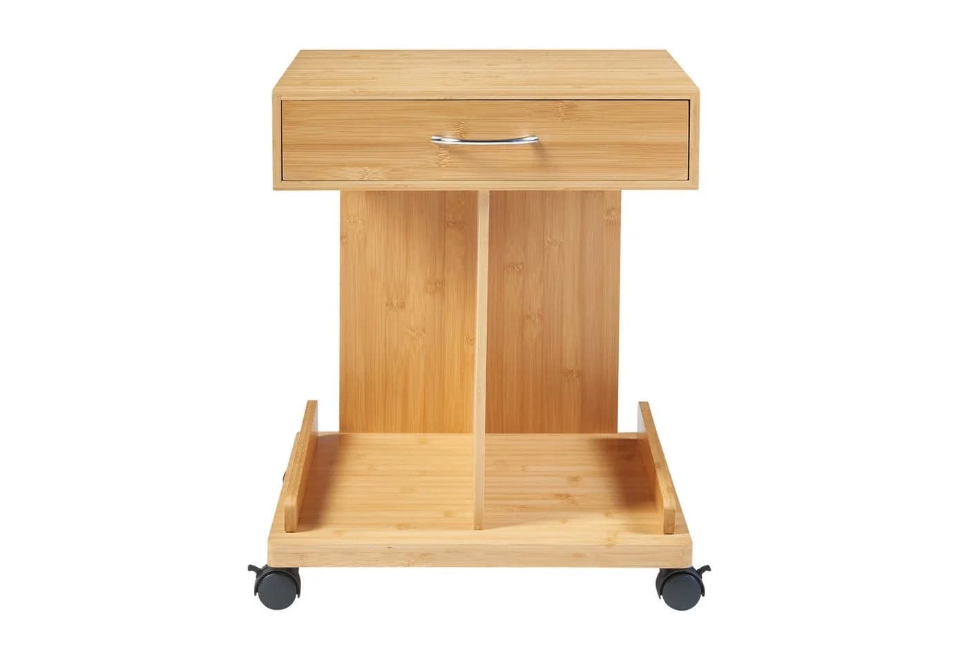 en.casa Beistelltisch Bambus Beige mit Schublade - Bild 5