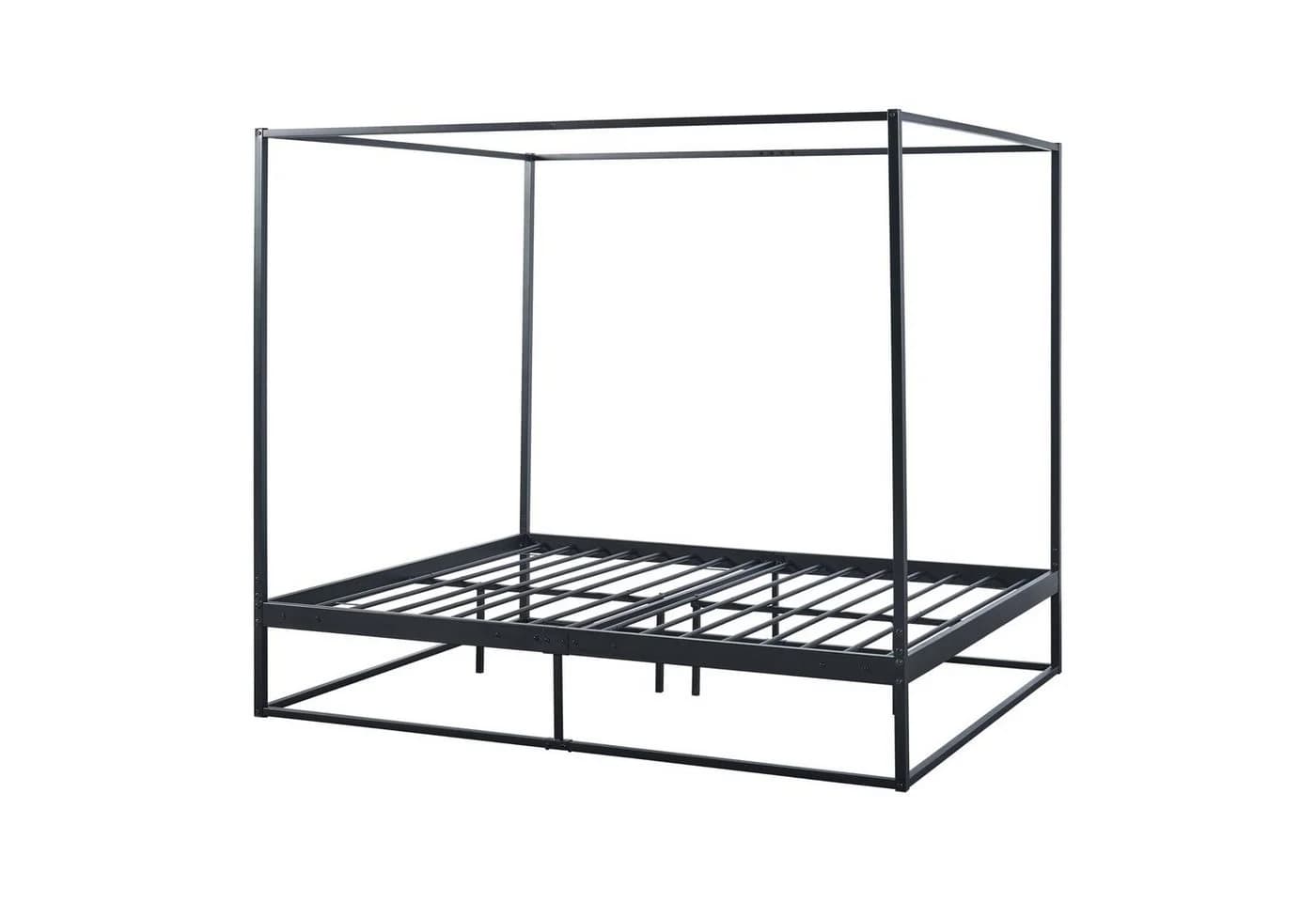 en.casa Himmelbett Kristianstad Metall Schwarz - Bild 2