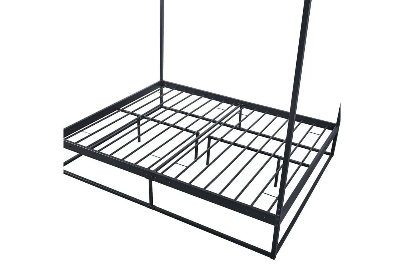 en.casa Himmelbett Kristianstad Metall Schwarz - Bild 5