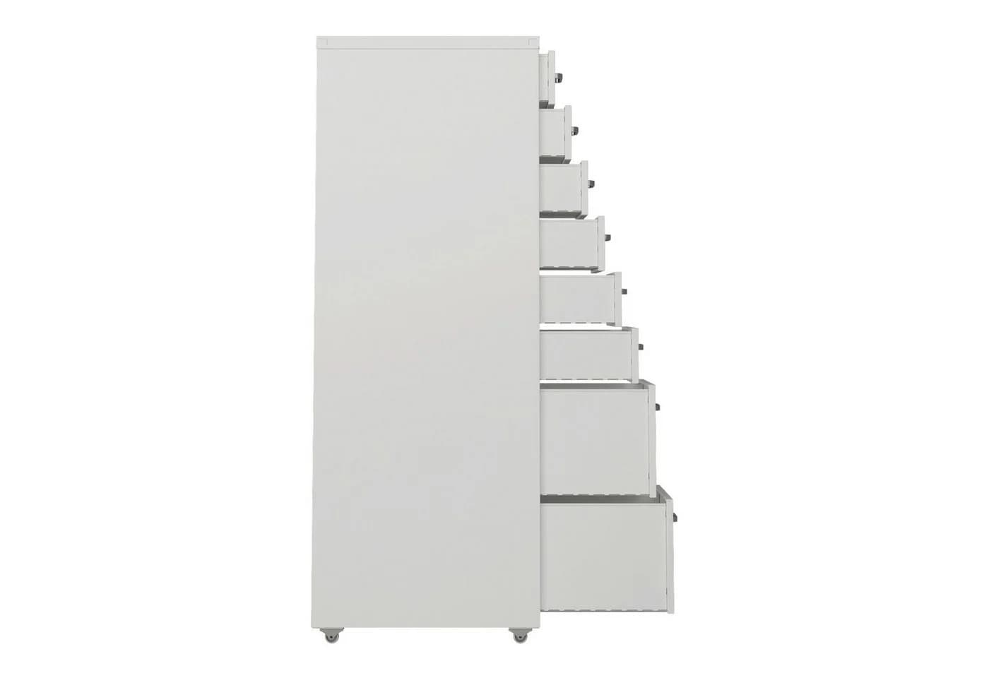 en.casa Rollcontainer »Kökar« 8 Schubladen Weiß Bürowagen - Bild 4