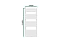neu.haus Handtuchheizkörper Voss 120x50cm Weiß Bild 4