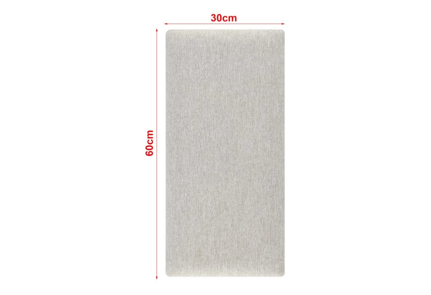 neu.haus Wandkissen Set 3-tlg. Carpino Grau Textil Wandpolster - Bild 4