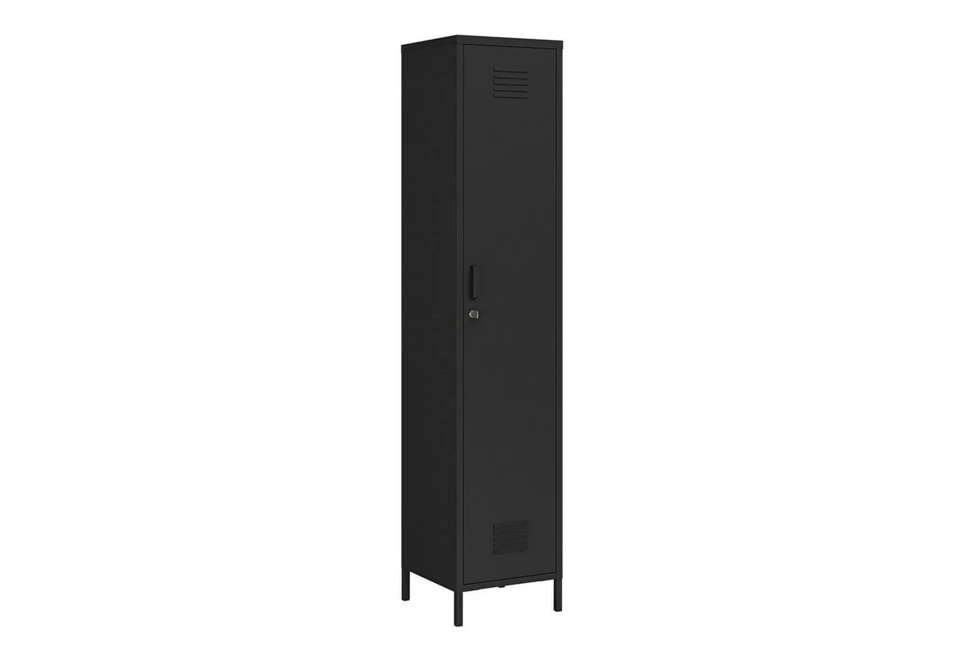 en.casa Garderobenschrank Seinäjoki Stahl Schwarz Modern - Bild 2
