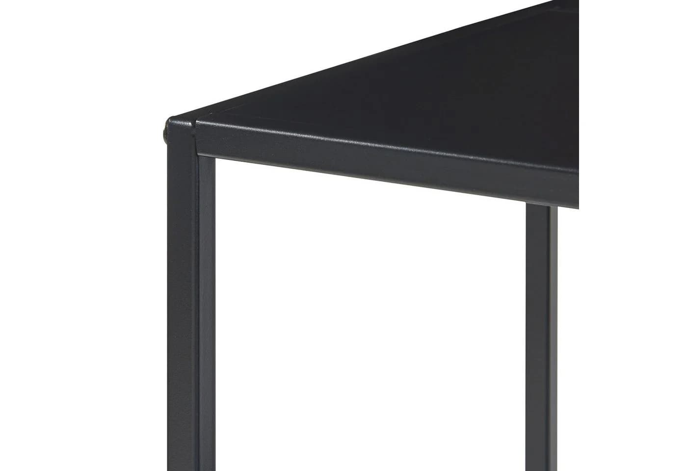 en.casa Bücherregal Reisjärvi 4 Fächer Stahl Schwarz - Bild 5