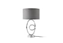 lux.pro Tischleuchte Torquay Metall Textil 49,5 cm Chromfarben/Grau Bild 5