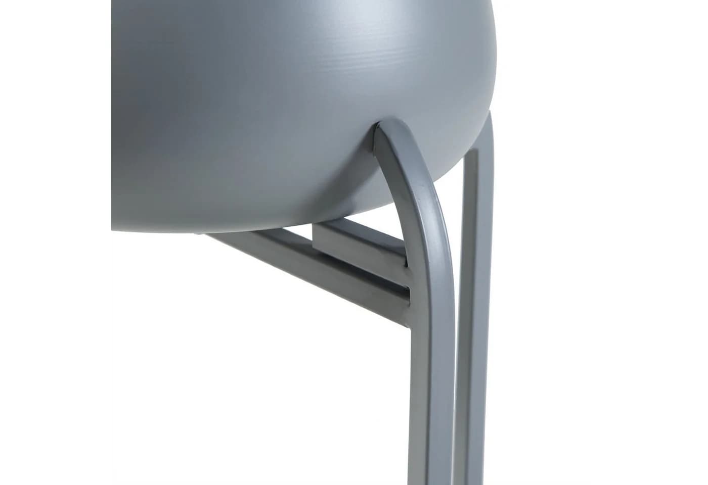 en.casa Blumenständer Altena Metall Grau mit Pflanztopf - Bild 5