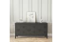 en.casa Sideboard »Kotka« Schwarz Metall 3 Türen Modern Bild 3