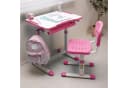 en.casa Kinderschreibtischset Sala 2-tlg. mit Stuhl höhenverstellbar Pink Bild 1