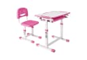 en.casa Kinderschreibtischset Sala 2-tlg. mit Stuhl höhenverstellbar Pink Bild 2