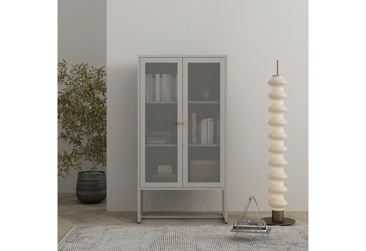 en.casa Aktenschrank Sund Metall Grau - Bild 3