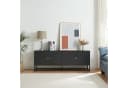 en.casa TV-Schrank Janakkala Stahl Schwarz Bild 3