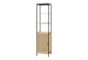 en.casa Badregal, »Tervola« Hochschrank Bambus/Rattanoptik Schwarz Bild 2