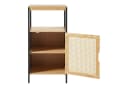 en.casa Badkommode Tervola Midischrank Bambus Schwarz Rattanoptik Bild 5