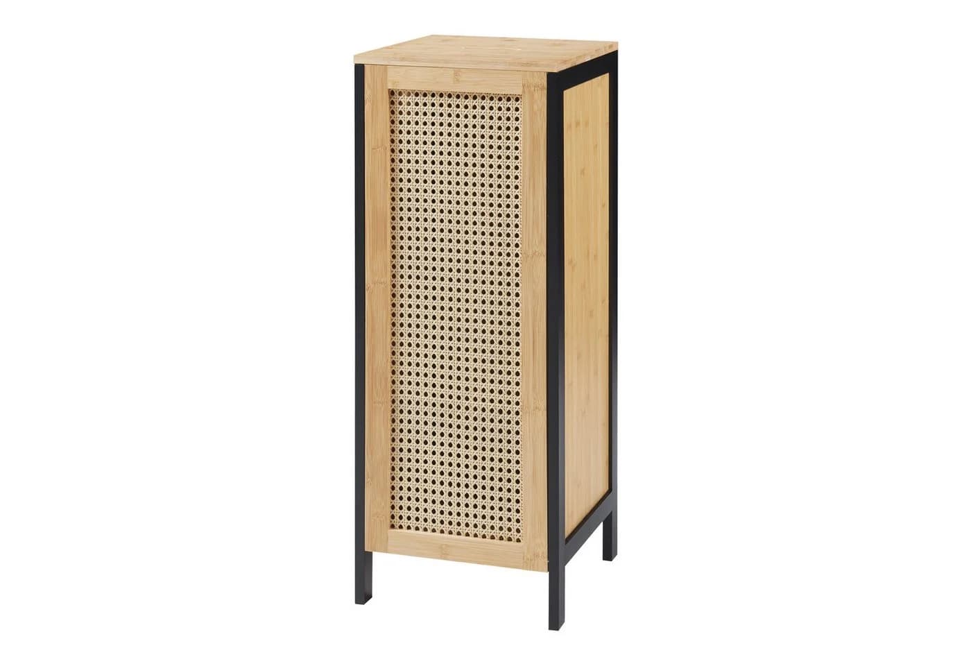 en.casa Wäschebox Tervola Schwarz Bambus Rattanoptik - Bild 2
