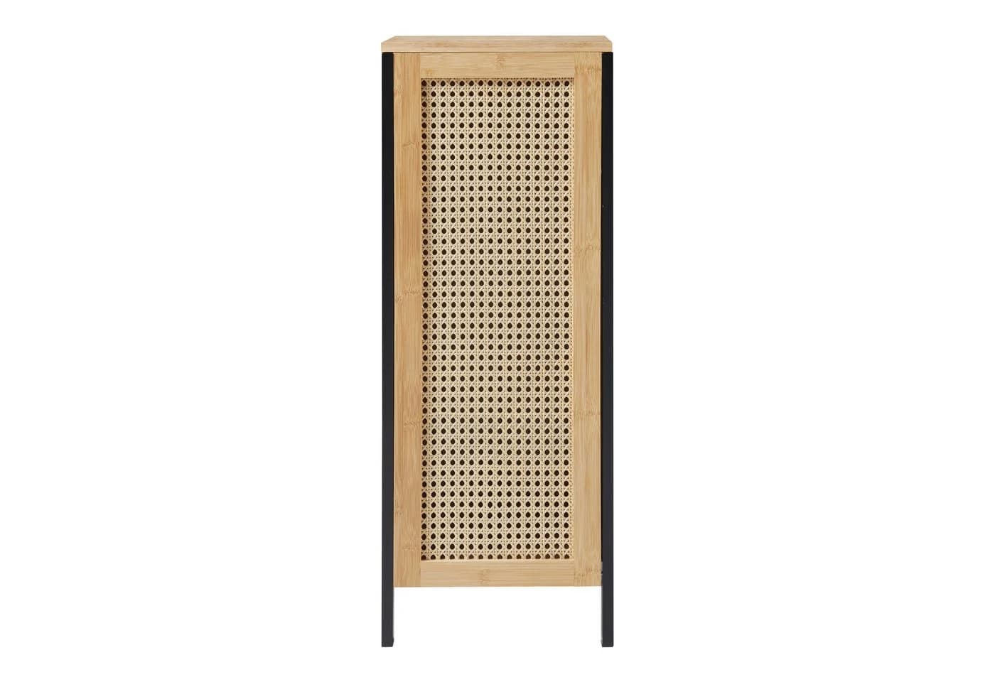 en.casa Wäschebox Tervola Schwarz Bambus Rattanoptik - Bild 5