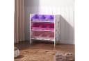 en.casa Kinderregal Boiro mit 9 Boxen Ozean-Motiv Rosa/Lila Bild 1