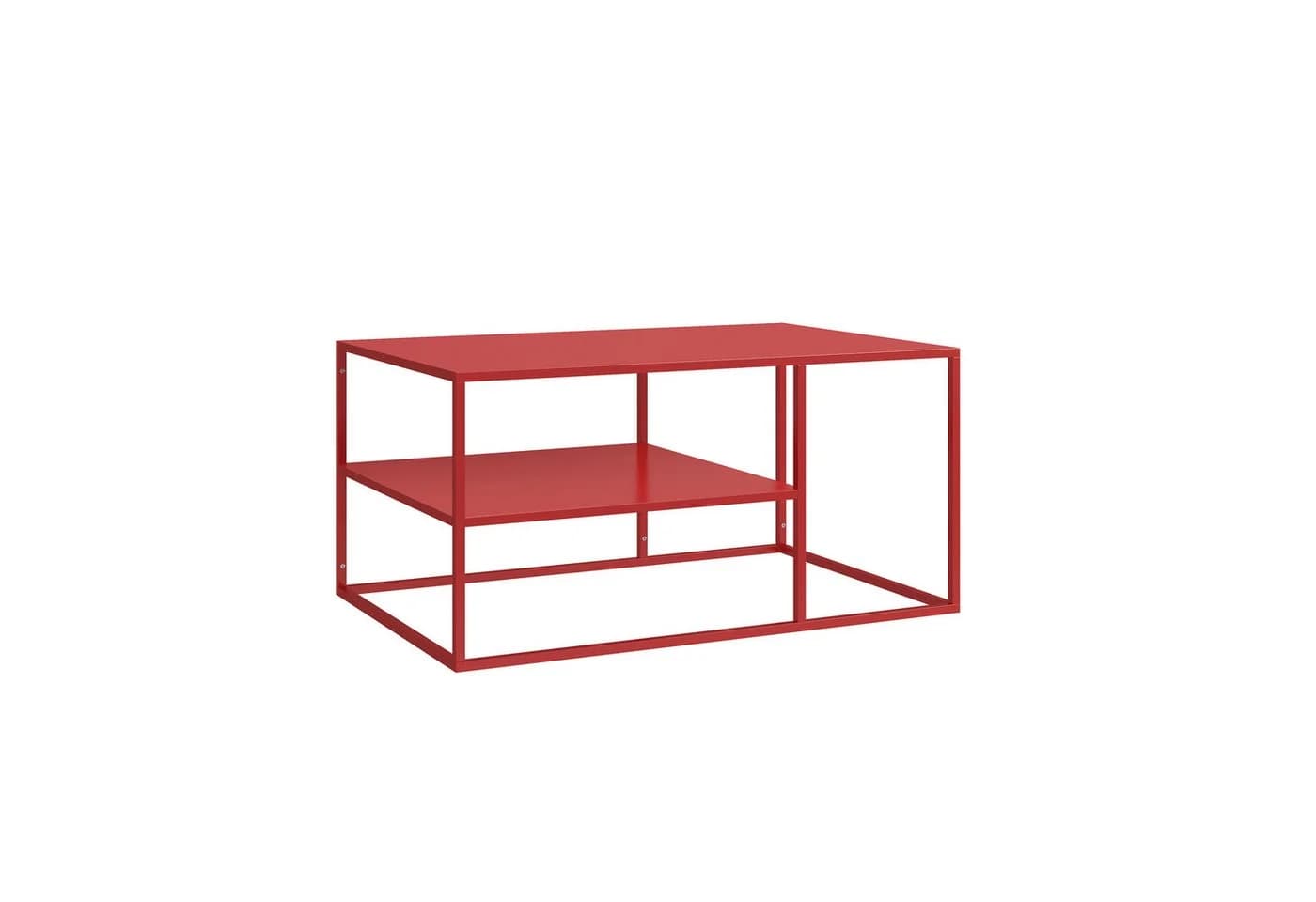 en.casa Couchtisch Solund Stahl Rot Modern - Bild 5