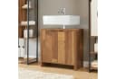 en.casa Waschbeckenunterschrank Namsskogan 60x60x30cm Walnussoptik Bild 1